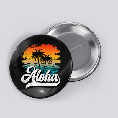 Aloha Hawaii Hawaii Lover Retro Aloha Button