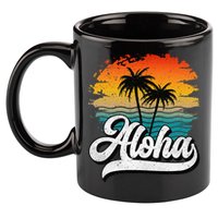 Aloha Hawaii Hawaii Lover Retro Aloha 11oz C Handle Ceramic Mug