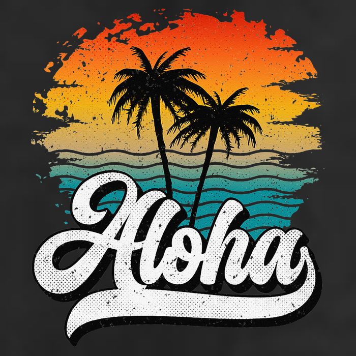 Aloha Hawaii Hawaii Lover Retro Aloha 11oz C Handle Ceramic Mug