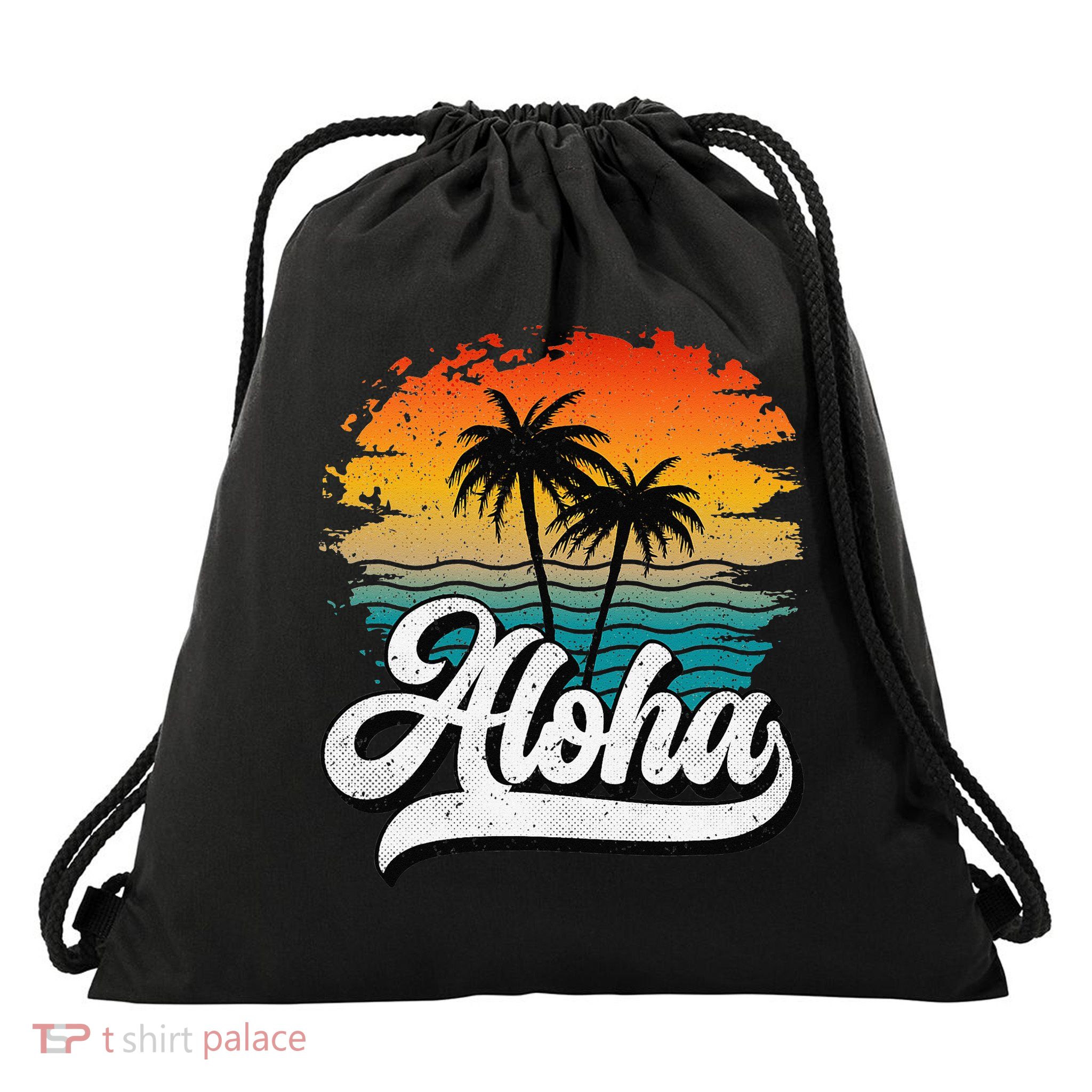 Aloha Hawaii Hawaii Lover Retro Aloha Drawstring Bag
