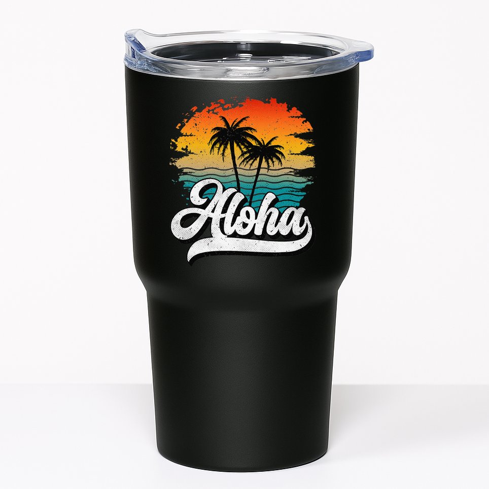 Aloha Hawaii Hawaii Lover Retro Aloha Tumbler