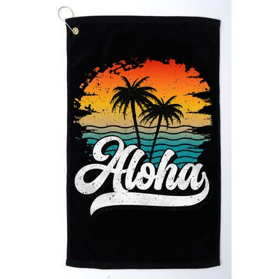 Aloha Hawaii Hawaii Lover Retro Aloha Golf Towel