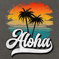 Aloha Hawaii Hawaii Lover Retro Aloha Cotton Canvas Backpack