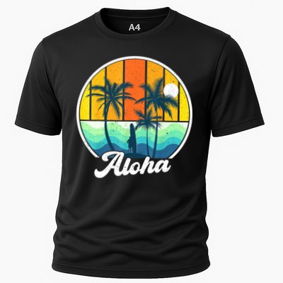 Aloha Hawaii Hawaiian Shirts For Boys Girls Palm Tree Surf Performance Shirt