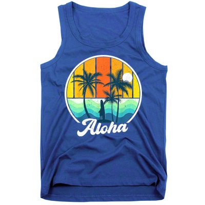 Aloha Hawaii Hawaiian Shirts For Boys Girls Palm Tree Surf Tank Top