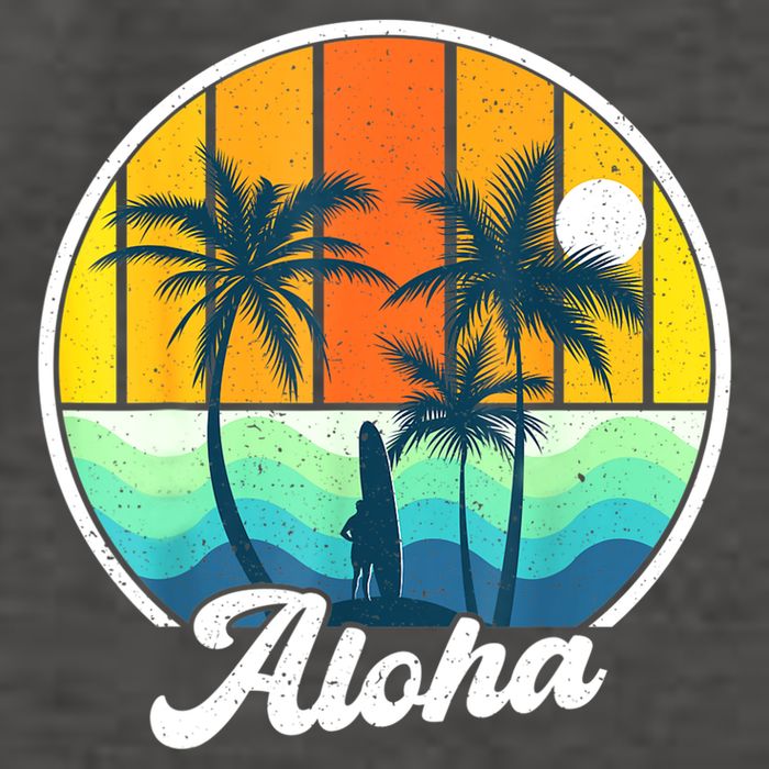 Aloha Hawaii Hawaiian Shirts For Boys Girls Palm Tree Surf Vector Backpack