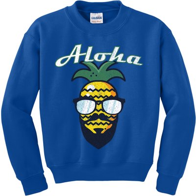 Aloha Hawaii Hawaiian Island Great Gift Beard This Is My Hawaiian Gift Kids Sweatshirt