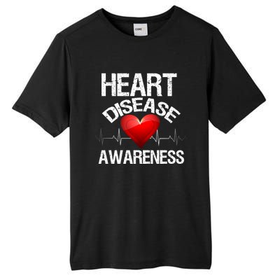 American Heart Health Month Gift Heart Disease Awareness Funny Gift Tall Fusion ChromaSoft Performance T-Shirt