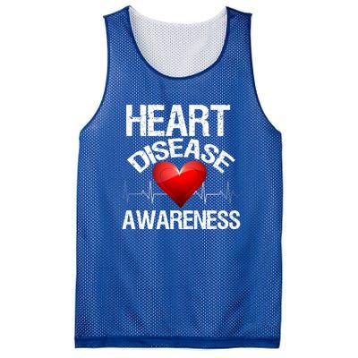 American Heart Health Month Gift Heart Disease Awareness Funny Gift Mesh Reversible Basketball Jersey Tank