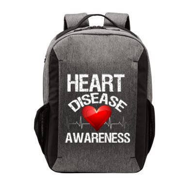 American Heart Health Month Gift Heart Disease Awareness Funny Gift Vector Backpack