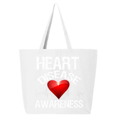 American Heart Health Month Gift Heart Disease Awareness Funny Gift 25L Jumbo Tote