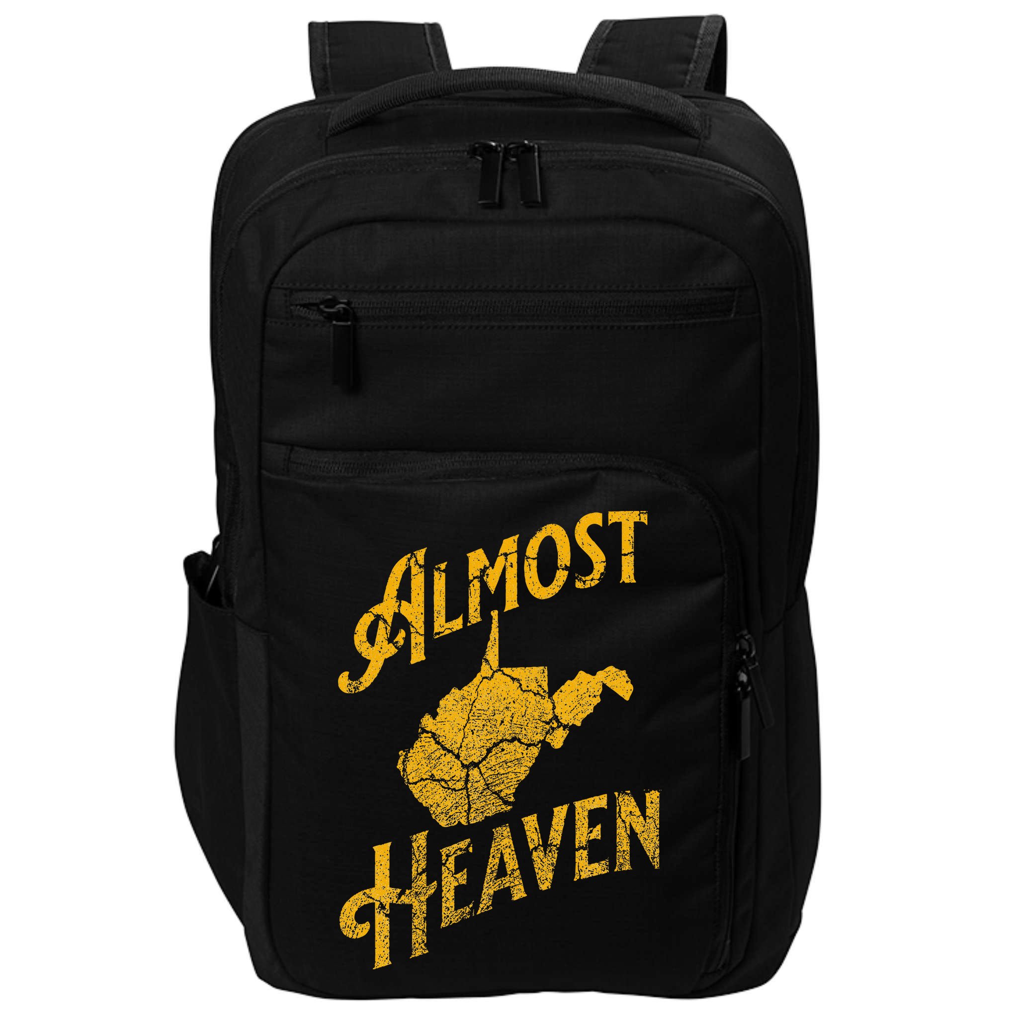 Almost Heaven Home West Virginia Map 304 Wv Vintage Impact Tech Backpack