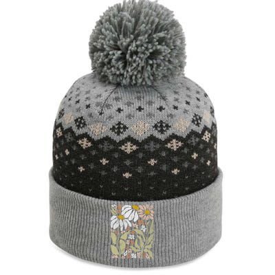 Aloha Hawaiian Hibiscus Flower Hawaii Vacation The Baniff Cuffed Pom Beanie