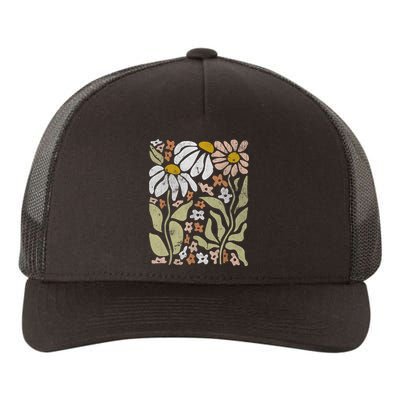 Aloha Hawaiian Hibiscus Flower Hawaii Vacation Yupoong Adult 5-Panel Trucker Hat