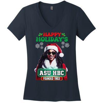 Asu Hbc Historical Black College Hbc Proud Alums Women's V-Neck T-Shirt