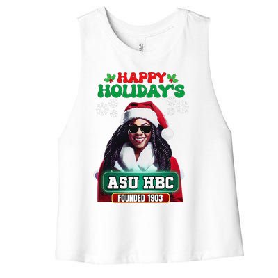 Asu Hbc Historical Black College Hbc Proud Alums Women's Racerback Cropped Tank