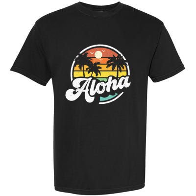 Aloha Hawaii Hawaiian Island Vacation Palm Trees Beach Gift Garment-Dyed Heavyweight T-Shirt