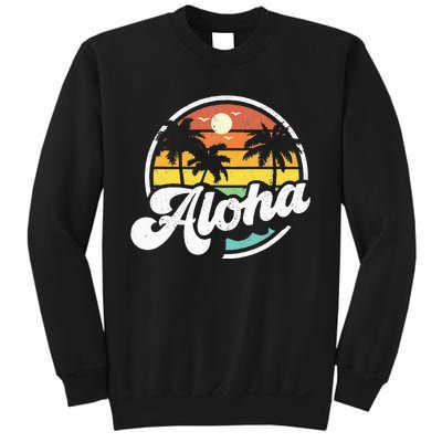 Aloha Hawaii Hawaiian Island Vacation Palm Trees Beach Gift Sweatshirt