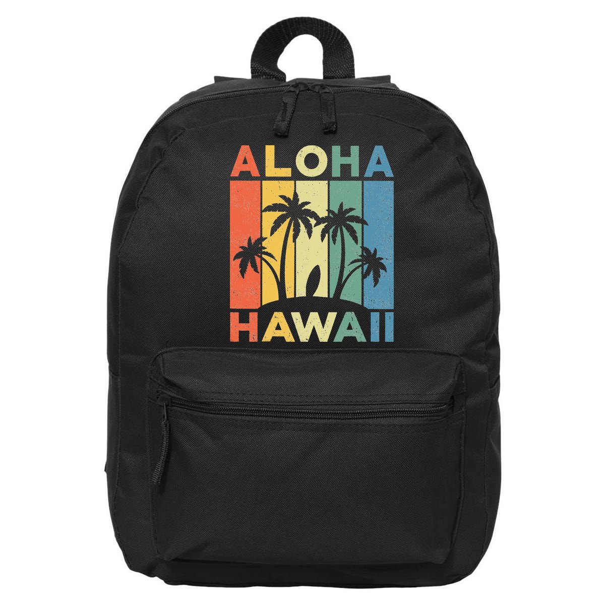 Aloha Hawaii Hawaiian Island Palm Beach Surfboard Surf 16 in Basic Backpack