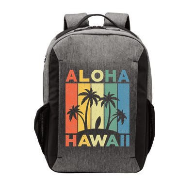 Aloha Hawaii Hawaiian Island Palm Beach Surfboard Surf Vector Backpack
