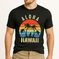 Aloha Hawaii Hawaiian Island Palm Beach Surfboard Surf Cooling Performance Crew T-Shirt