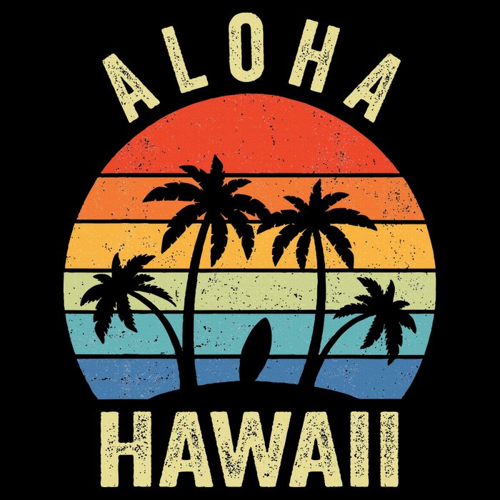 Aloha Hawaii Hawaiian Island Palm Beach Surfboard Surf Impact Tech Backpack