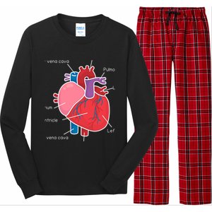 Anatomical Humain Heart Anatomy Science Physiology Medical Great Gift Long Sleeve Pajama Set