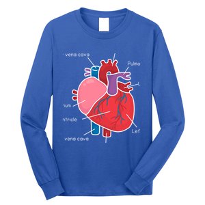 Anatomical Humain Heart Anatomy Science Physiology Medical Great Gift Long Sleeve Shirt