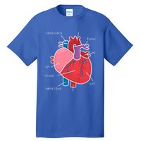 Anatomical Humain Heart Anatomy Science Physiology Medical Great Gift Tall T-Shirt