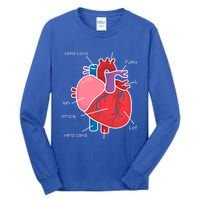 Anatomical Humain Heart Anatomy Science Physiology Medical Great Gift Tall Long Sleeve T-Shirt