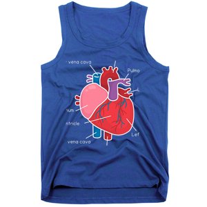 Anatomical Humain Heart Anatomy Science Physiology Medical Great Gift Tank Top