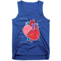 Anatomical Humain Heart Anatomy Science Physiology Medical Great Gift Tank Top