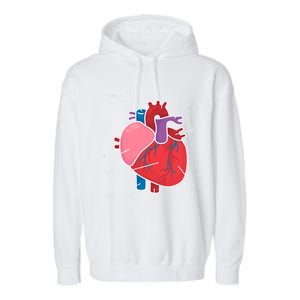 Anatomical Humain Heart Anatomy Science Physiology Medical Great Gift Garment-Dyed Fleece Hoodie