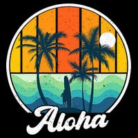 Aloha Hawaii Hawaiian Island Funny Summer Sustainable Bucket Hat