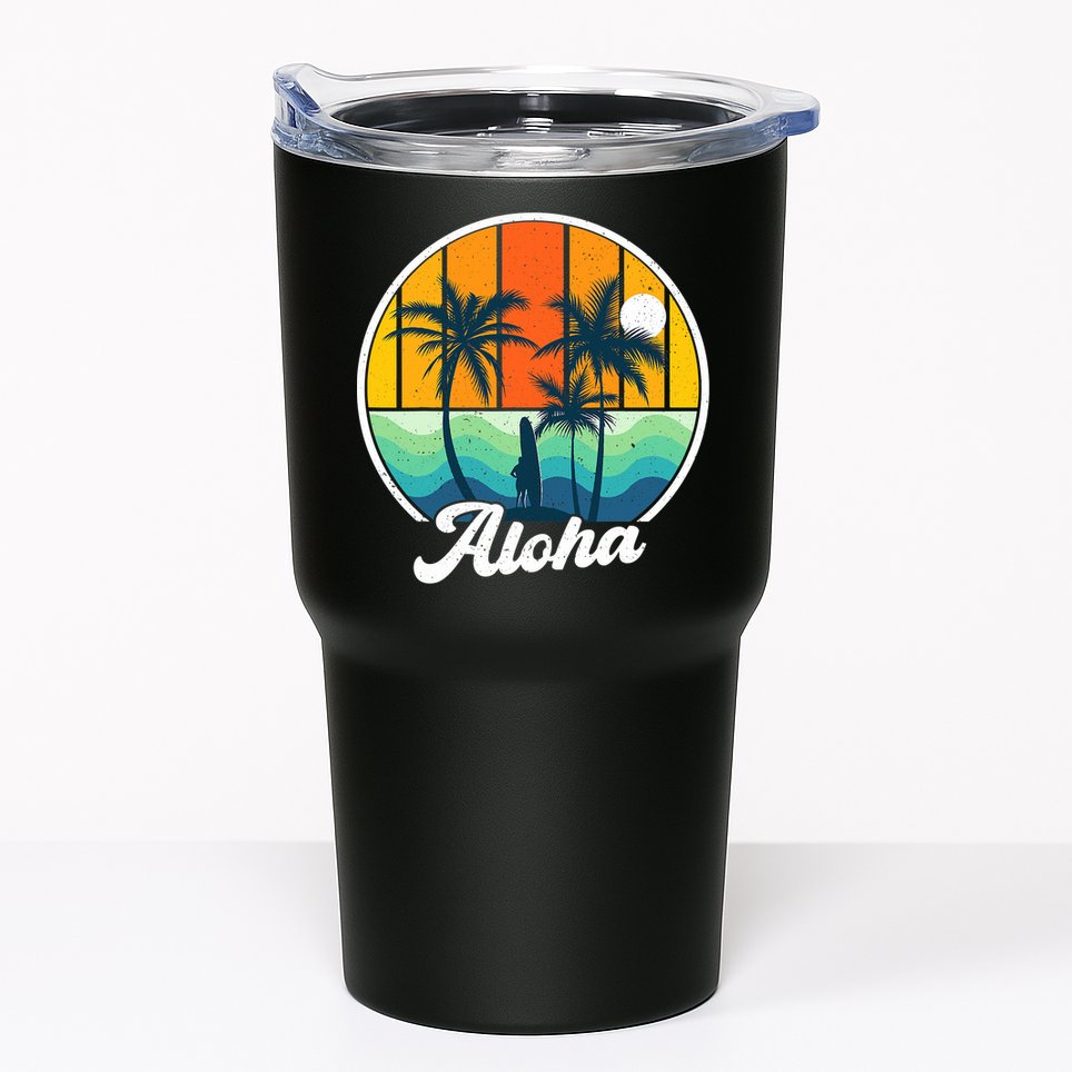 Aloha Hawaii Hawaiian Island Funny Summer Tumbler