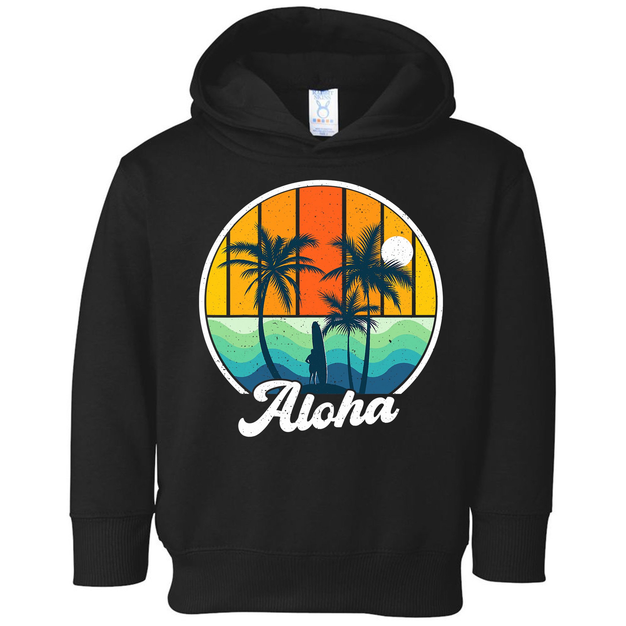 Aloha Hawaii Hawaiian Island Funny Summer Toddler Hoodie