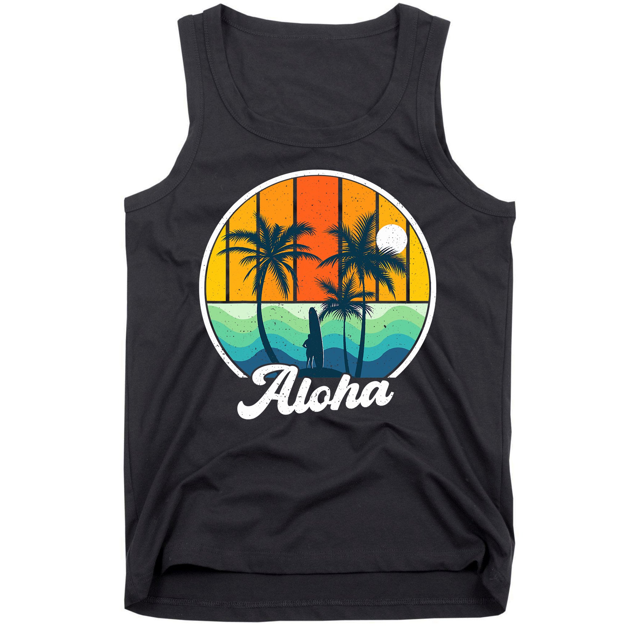 Aloha Hawaii Hawaiian Island Funny Summer Tank Top