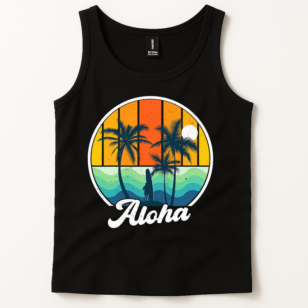 Aloha Hawaii Hawaiian Island Funny Summer Tank Top