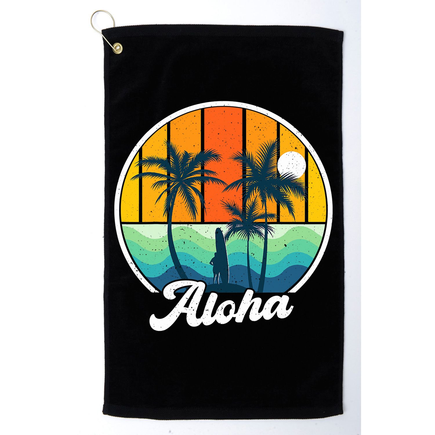 Aloha Hawaii Hawaiian Island Funny Summer Golf Towel