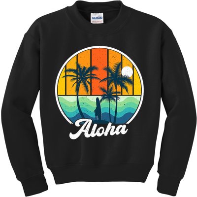 Aloha Hawaii Hawaiian Island Funny Summer Kids Sweatshirt