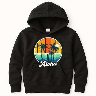 Aloha Hawaii Hawaiian Island Funny Summer Kids Hoodie