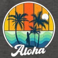Aloha Hawaii Hawaiian Island Funny Summer Vector Backpack