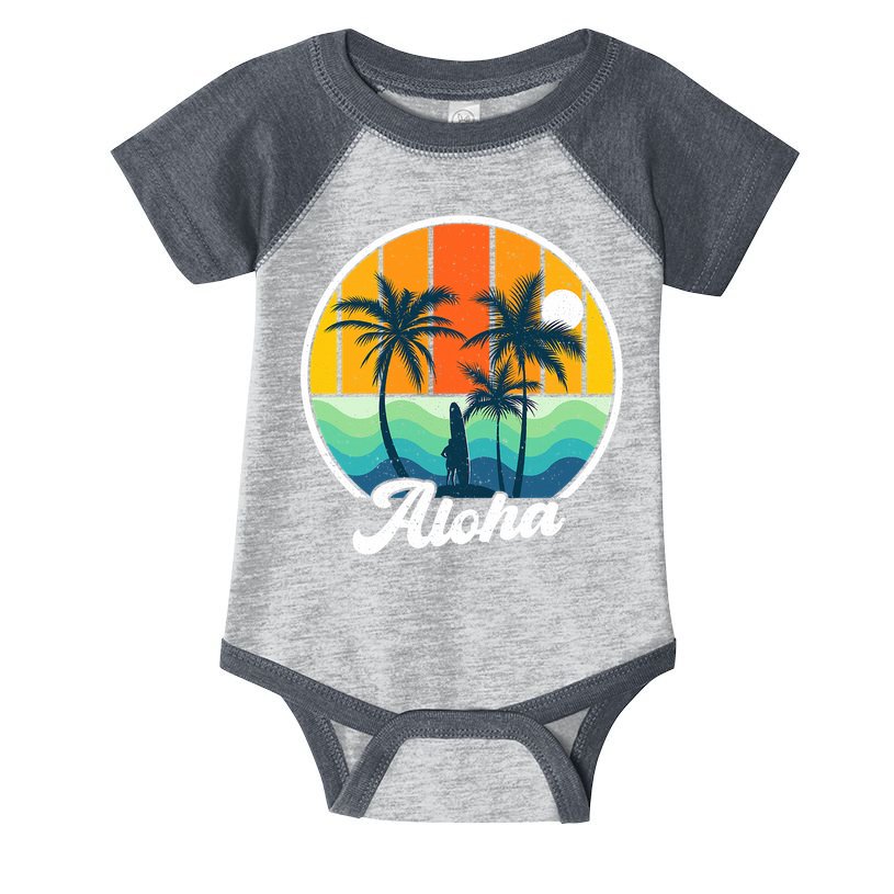 Aloha Hawaii Hawaiian Island Funny Summer Infant Baby Jersey Bodysuit