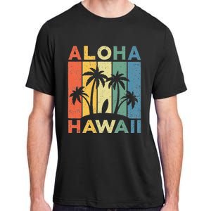 Aloha Hawaii Hawaiian Island Palm Beach Surfboard Surf Adult ChromaSoft Performance T-Shirt