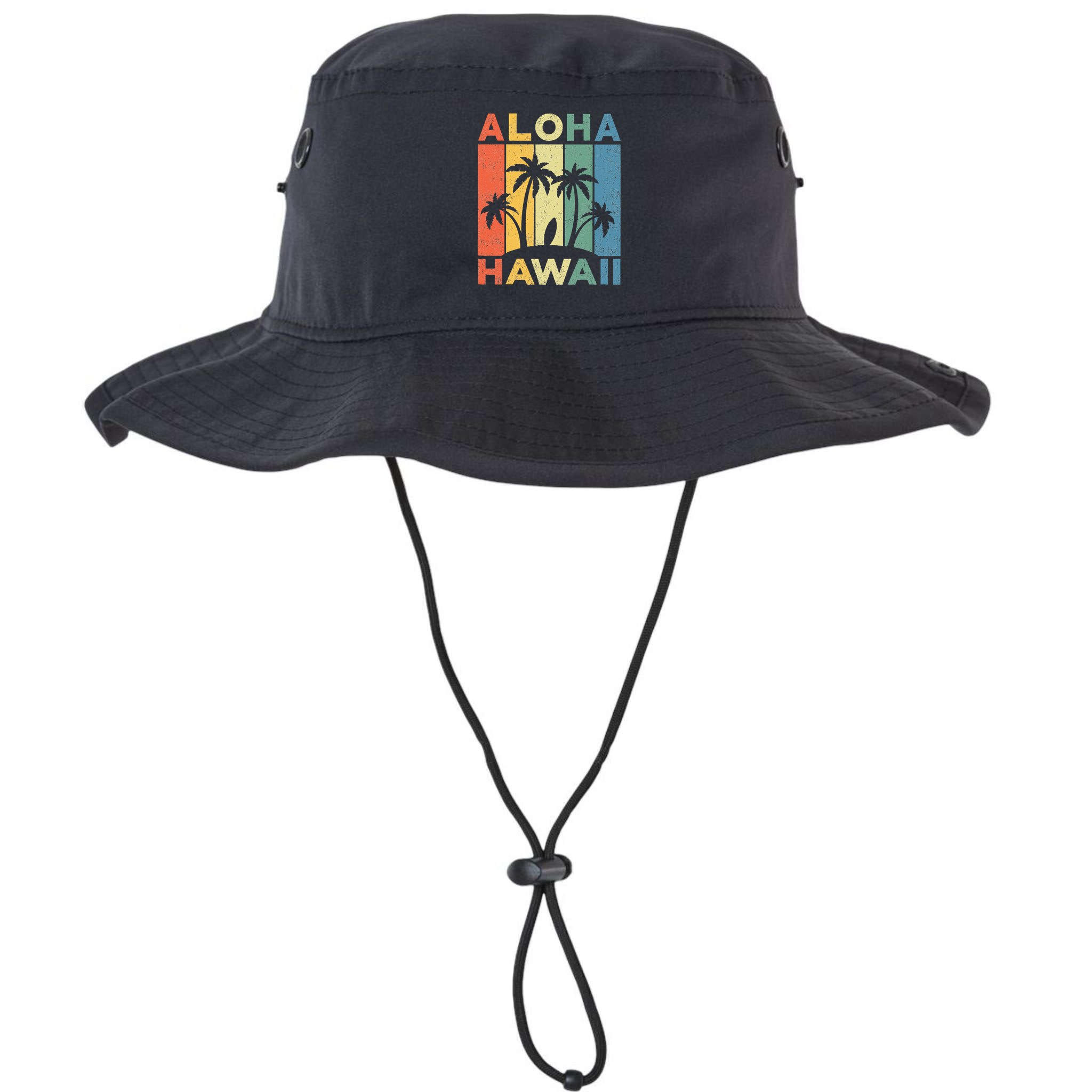 Aloha Hawaii Hawaiian Island Palm Beach Surfboard Surf Bucket Hat