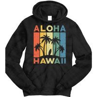 Aloha Hawaii Hawaiian Island Palm Beach Surfboard Surf Tie Dye Hoodie