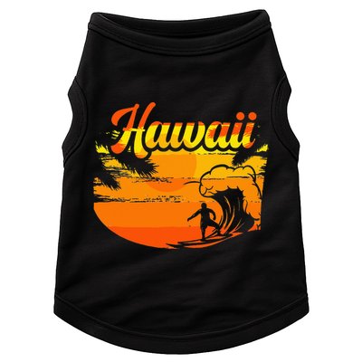 Aloha Hawaii Hawaiian Island Palm Beach Surfboard Doggie Tank