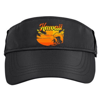 Aloha Hawaii Hawaiian Island Palm Beach Surfboard Adult Drive Performance Visor