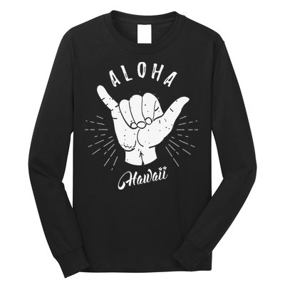 Aloha Hawaii Hawaiian Beach Summer Vacation Gifts Souvenir Long Sleeve Shirt