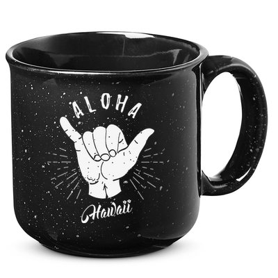 Aloha Hawaii Hawaiian Beach Summer Vacation Gifts Souvenir 15oz Campfire Ceramic Mug